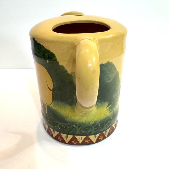 Vintage Primitive Country Decorative Ceramic Sheep Watering Can - Picture 9 of 11